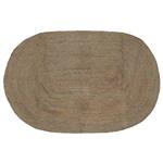 vidaXL Vloerkleden Ovaal Grijs 205 x 305 cm Jute