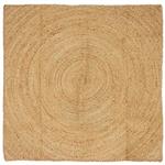 vidaXL Vloerkleden Vierkant Bruin 160 x 160 cm Jute