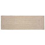 vidaXL Vloerkleden Rechthoekig Natuurlijk en Wit 60 x 200 cm Jute