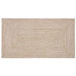 vidaXL Vloerkleden Rechthoekig Natuurlijk en Wit 60 x 110 cm Jute