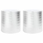 vidaXL Radiatorfolie 2 pcs Zilver 25 x 0,5 m Polyetheen