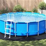 vidaXL Zwembad Grondzeil Zwart Ø 500 cm Niet-geweven Stof