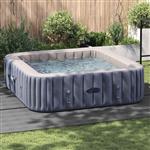 vidaXL Zwembad Grondzeil Lichtgrijs 396 x 396 x 0,1 cm