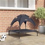 vidaXL Hondenbed Zwart 71 x 64 x 71 cm Staal