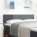 vidaXL Hoofdbord Donkergrijs 144 cm Katoen Stof