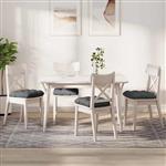 vidaXL Zitkussens 4 pcs Donkergrijs 45 x 45 x 12 cm Stof