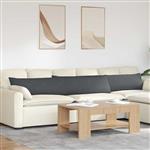 vidaXL Sofa Kussens 2 stuks Donkergrijs 200 x 40 cm Cordstof