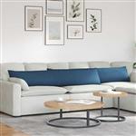 vidaXL Sofa Kussens 2 pcs Blauw 200 x 40 cm Stof