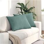 vidaXL Sofa Kussens 2 stuks Zeegroen 70 x 50 cm Cordstof