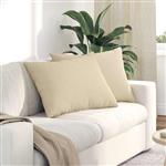 vidaXL Sofa Kussens 2 pcs Crème 70 x 50 cm Stof