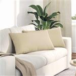 vidaXL Sofa Kussens 2 pcs Crème 80 x 40 cm Stof
