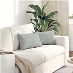 vidaXL Sofa Kussens 2 stuks Lichtgrijs 50 x 30 cm Cordstof