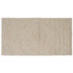 vidaXL Vloerkleden Rechthoekig Natuurlijk en Wit 80 x 150 cm Jute