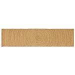 vidaXL Vloerkleden Rechthoekig Bruin 80 x 400 cm Jute