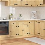 vidaXL Kast SKI HoningBruin 60 x 46 x 81,5 cm Massief grenenhout