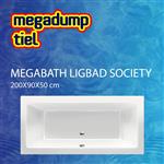 Ligbad Society 200X90X50 Cm Glans Wit