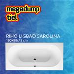 Ligbad Carolina 190X80X48 Cm Wit