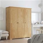 vidaXL Kledingkast BODO Honingbruin 146 x 53,5 x 173 cm Bewerkt hout