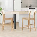 vidaXL Eettafelstoelen 2 pcs Naturel 48 x 49 x 95 cm