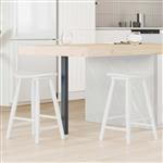 vidaXL Eettafelstoelen 2 pcs Wit 46 x 37 x 63 cm Massief Rubberhout