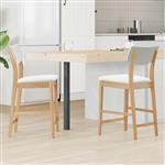 vidaXL Eettafelstoelen 2 pcs Naturel 48 x 49 x 95 cm