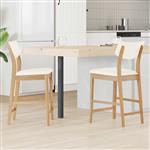 vidaXL Eettafelstoelen 2 pcs Naturel 48 x 49 x 95 cm
