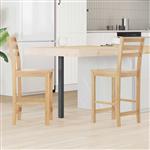 vidaXL Eettafelstoelen 2 pcs Naturel 40 x 47,5 x 99,5 cm