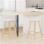 vidaXL Eettafelstoelen 2 pcs Naturel 46 x 37 x 63 cm