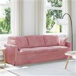 vidaXL Bank Roze 228 x 78 x 80 cm Fluweel