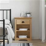 vidaXL Nachtkastje BODO Honingbruin 53 x 38,5 x 67 cm Bewerkt hout
