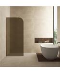 Inloopdouche Wiesbaden Curvea 90x200 cm 8 mm Nano Vintage Brons Glas