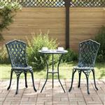 vidaXL Tuinstoel 2 pcs Groen 39 x 40 x 87cm Aluminium