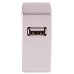 2 stuks Dometic USB Lader voor 12V Lichtrail Zilver