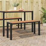 vidaXL Tuinbank Bruin 100 x 28 x 45 cm Staal