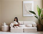 Wigiwama Settee Cream White Cream white