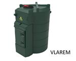 Dieseltank Carbery Vlarem premium 3000 ltr verticaal