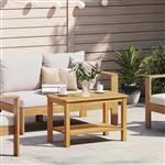 vidaXL Bijzettafel Olie naturel 70 x 40 x 45 cm Massief Acaciahout