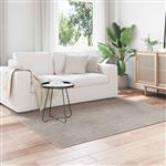 vidaXL Vloerkleden Vierkant LUGO Crème en Taupe 120 x 120 cm Polyester