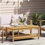 vidaXL Bijzettafel Olie naturel 110 x 55 x 45 cm Massief Acaciahout