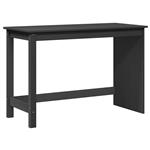 vidaXL Bureau Grijs 112 x 50 x 75 cm Massief Vurenhout