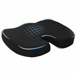 vidaXL Zitkussen Éénkleurig Zwart 47 x 36,5 x 8 cm Traagschuim