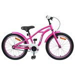 vidaXL Kinderfiets 20 Inch voor 6-11 jaar oud Donkerroze