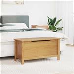 vidaXL Opbergbox Honingbruin 90 x 40 x 45 cm Massief Vurenhout