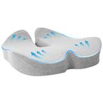 vidaXL Hoofdkussen met kussen Lichtgrijs 50 x 43 x 10 cm Katoen