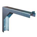 Muurbeugel rvs spijlenrooster 250x220 mm