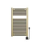 Elektrische Radiator BWS Lara 76.6x45 Cm Smart Wifi Geborsteld Messing PVD