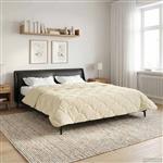 vidaXL Winter Dekbed Crème 220 x 240 cm Microfiber en Teddy fleece