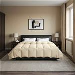 vidaXL Vol jaar dekbed Gekwilt Crème 220 x 260 cm Microfiber