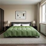 vidaXL Vol jaar dekbed Gekwilt Groen 200 x 220 cm Microfiber
