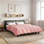 vidaXL Vol jaar dekbed Gekwilt Roze 220 x 260 cm Microfiber